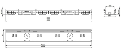 ����� ������������ VS LINE DN100.14.07 - �����������, � ��������, ��. D400